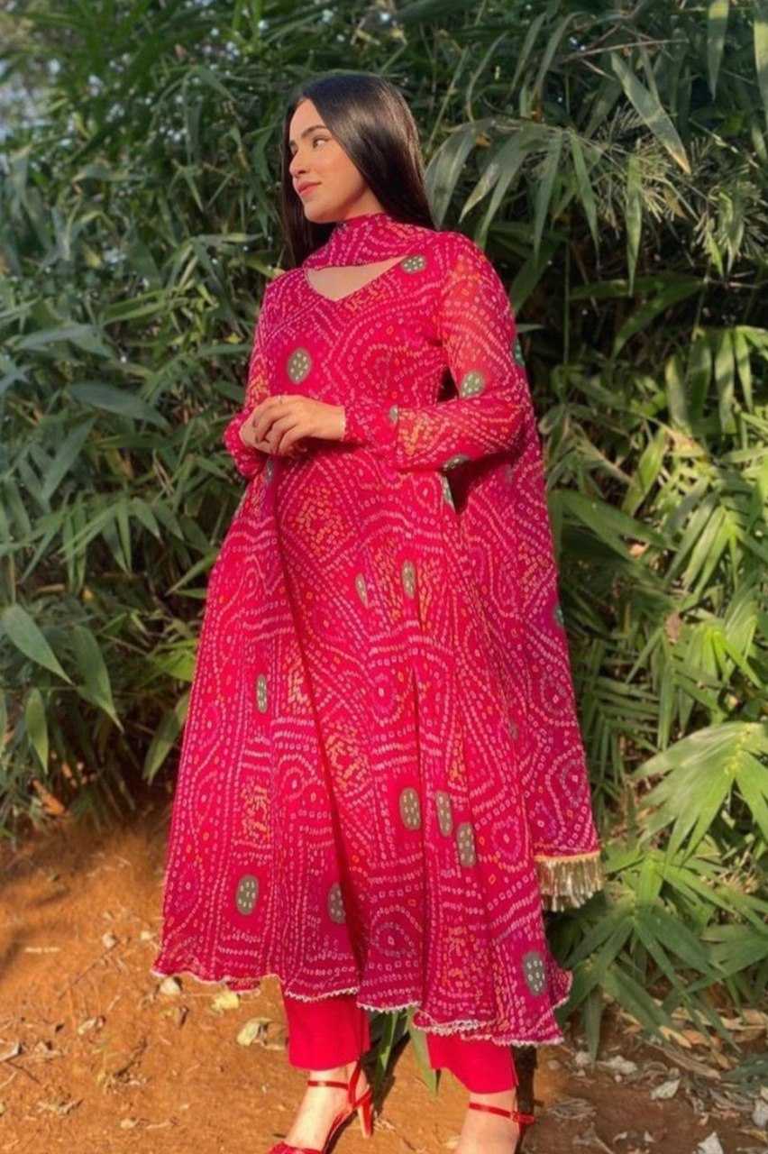 Ynf Delta Silk KESH559 346 Gowns Western Wears Festive Collections Wholesale Printed Gowns Silk Gowns Gown With Dupatta Manufacturer