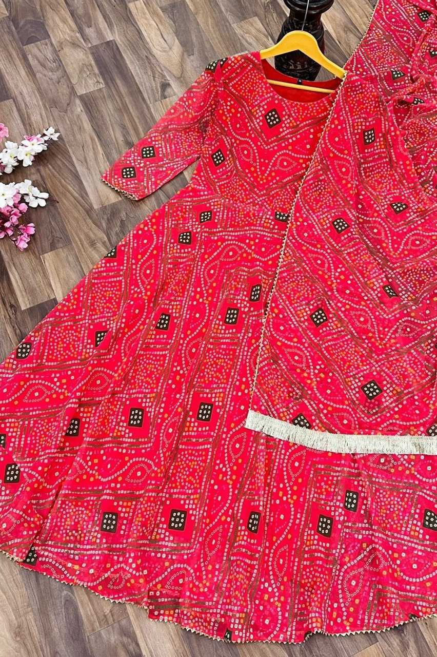 Ynf Delta Silk KESH559 346 Gowns Western Wears Festive Collections Wholesale Printed Gowns Silk Gowns Gown With Dupatta Manufacturer