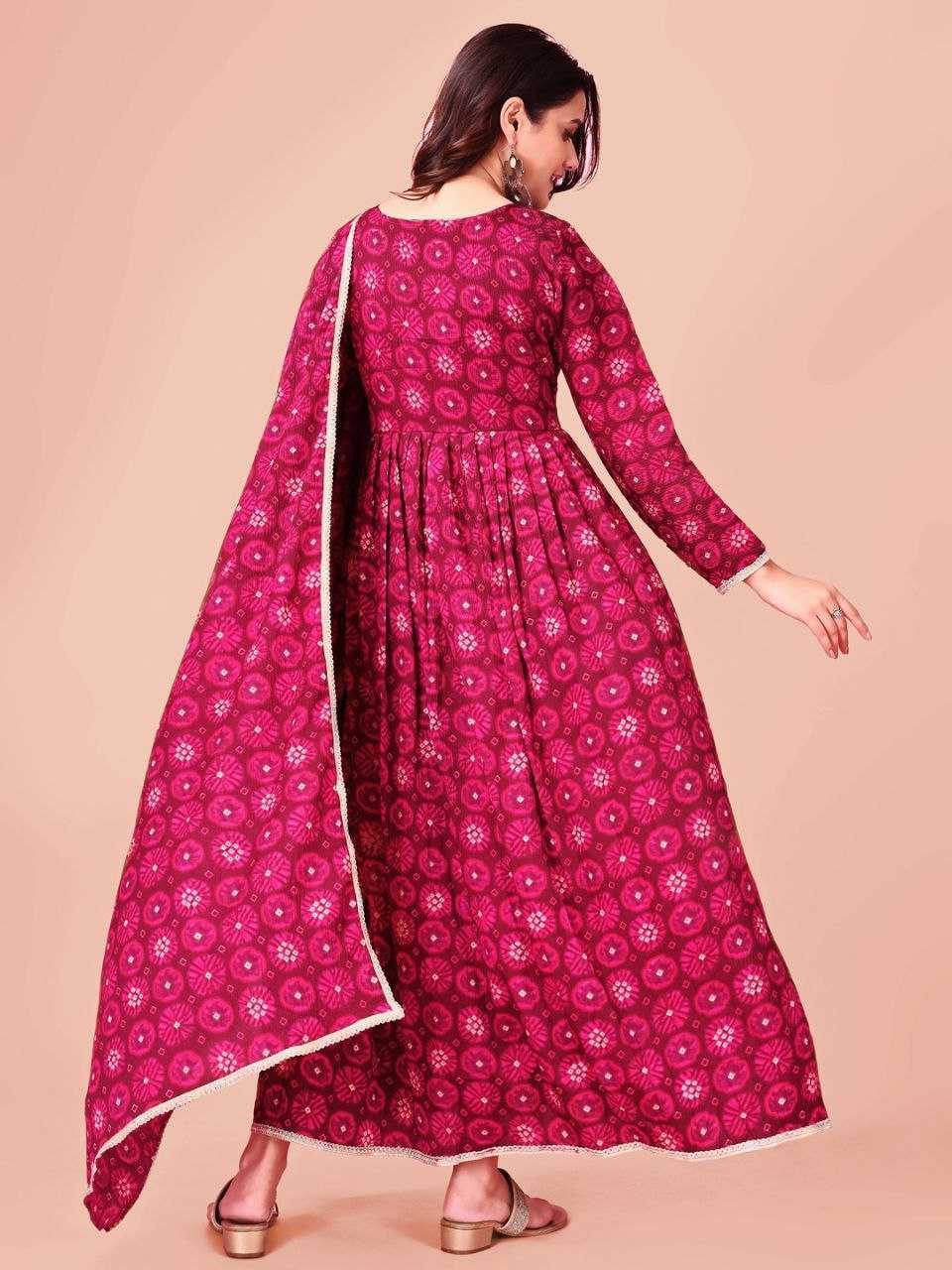 Ynf Delta Silk KESH559 382 Suits & Dresses Western Wears Festive Collections Wholesale Printed Dresses Silk Dresses Anarkali Dresses Manufacturer