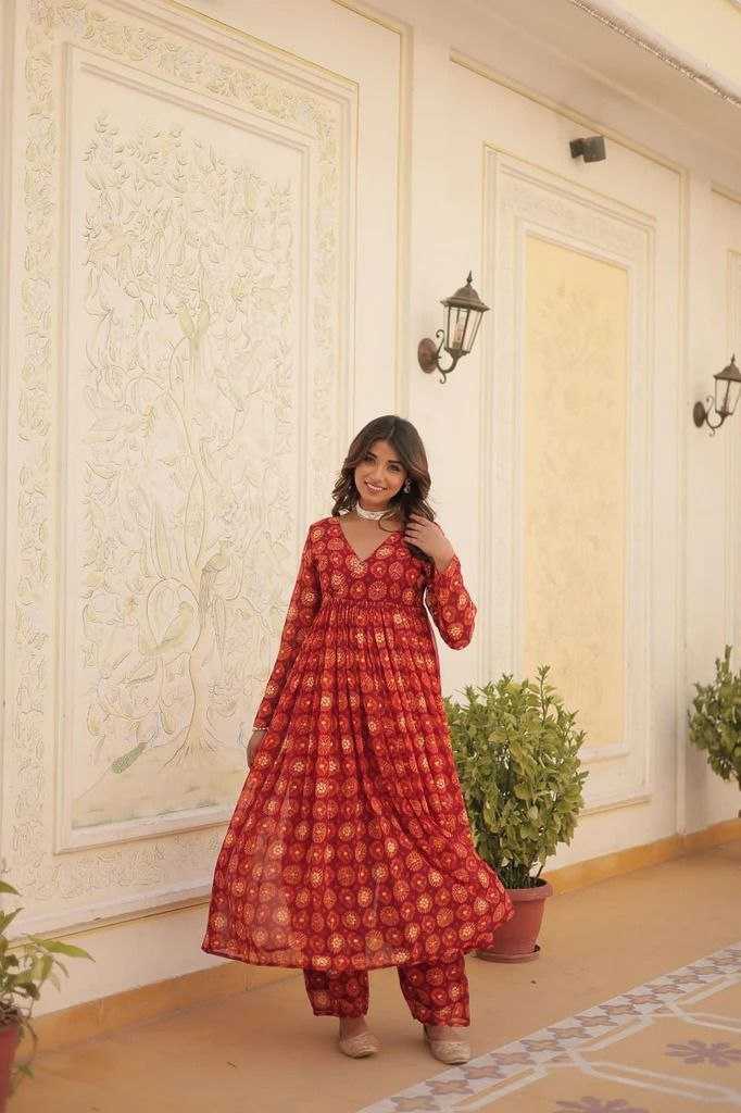 Ynf Delta Silk KESH559 382 Suits & Dresses Western Wears Festive Collections Wholesale Printed Dresses Silk Dresses Anarkali Dresses Manufacturer