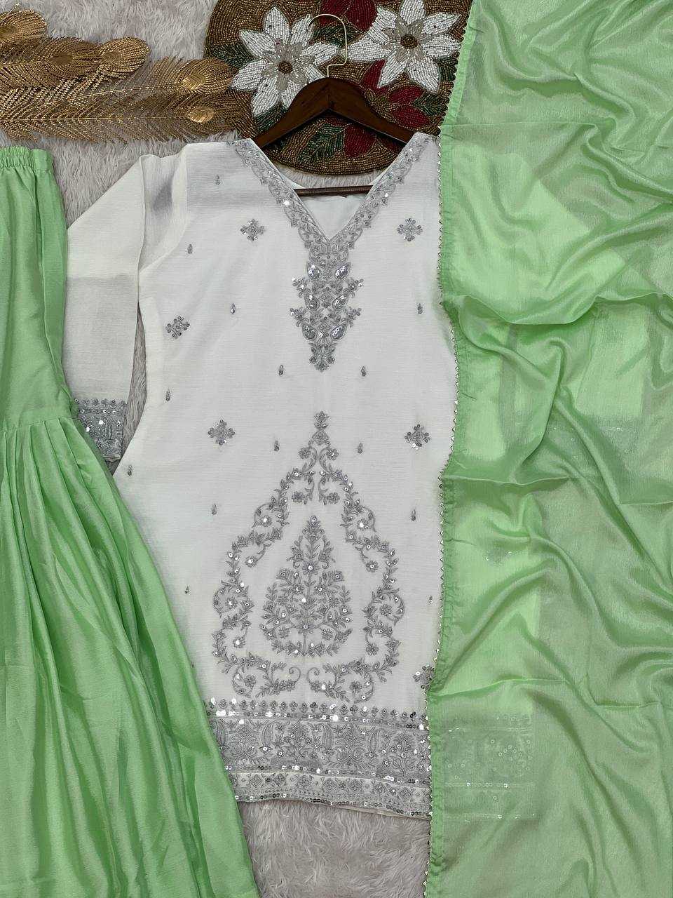 Ynf Dola Silk KESH159 1355 Suits & Dresses Wholesale Ladies Suits Embroidery Suits Palazzo Suit Party wear suits Manufacturer