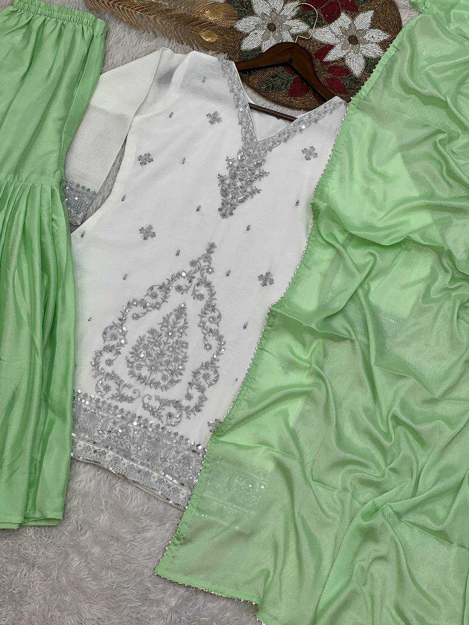 Ynf Dola Silk KESH159 1355 Suits & Dresses Wholesale Ladies Suits Embroidery Suits Palazzo Suit Party wear suits Manufacturer