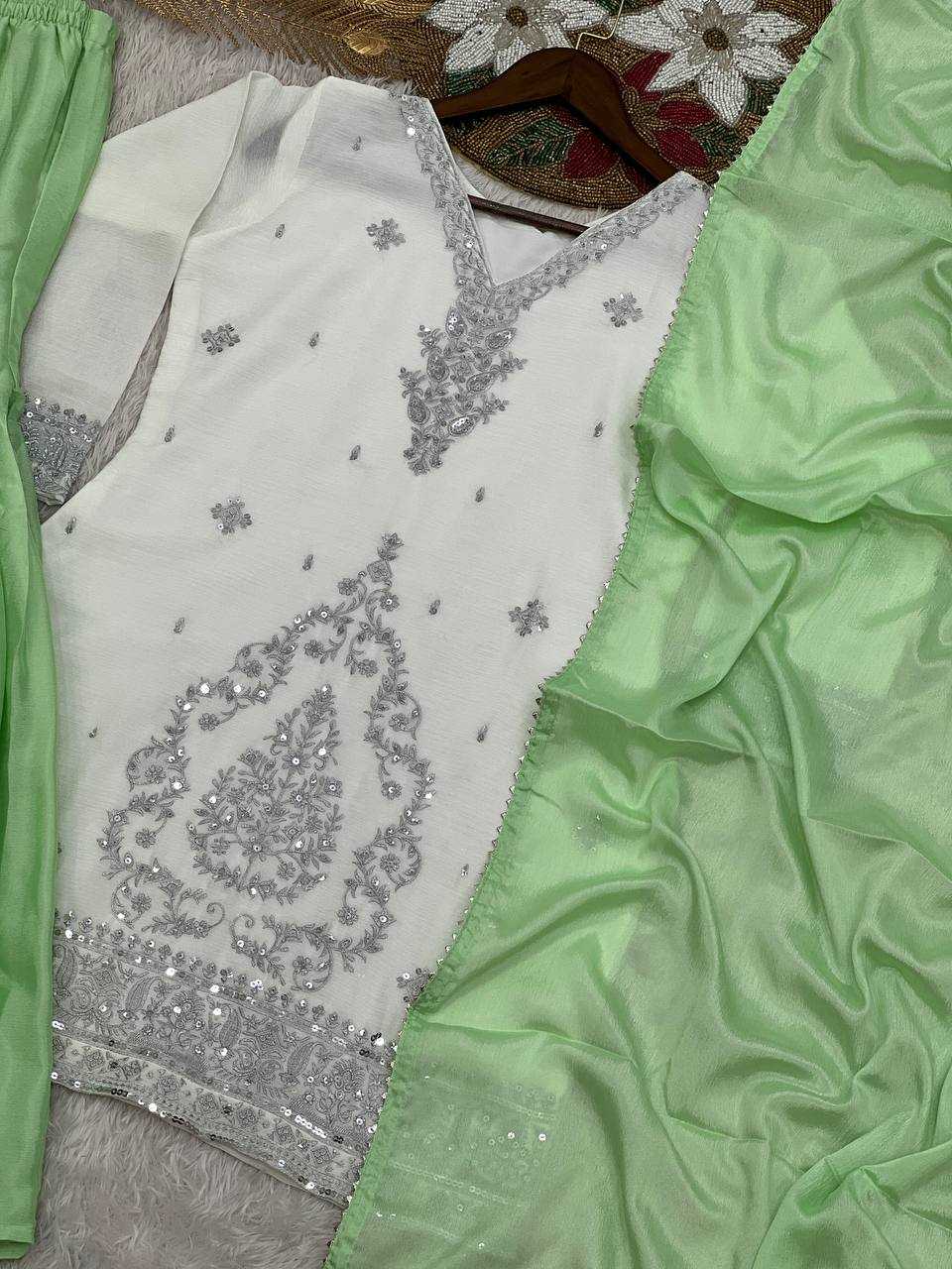 Ynf Dola Silk KESH159 1355 Suits & Dresses Wholesale Ladies Suits Embroidery Suits Palazzo Suit Party wear suits Manufacturer