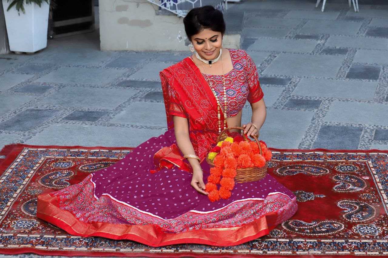 Ynf Dola Silk KESH511 Bhandhani Festive Collections Wholesale Navratri Chaniya Choli Manufacturer