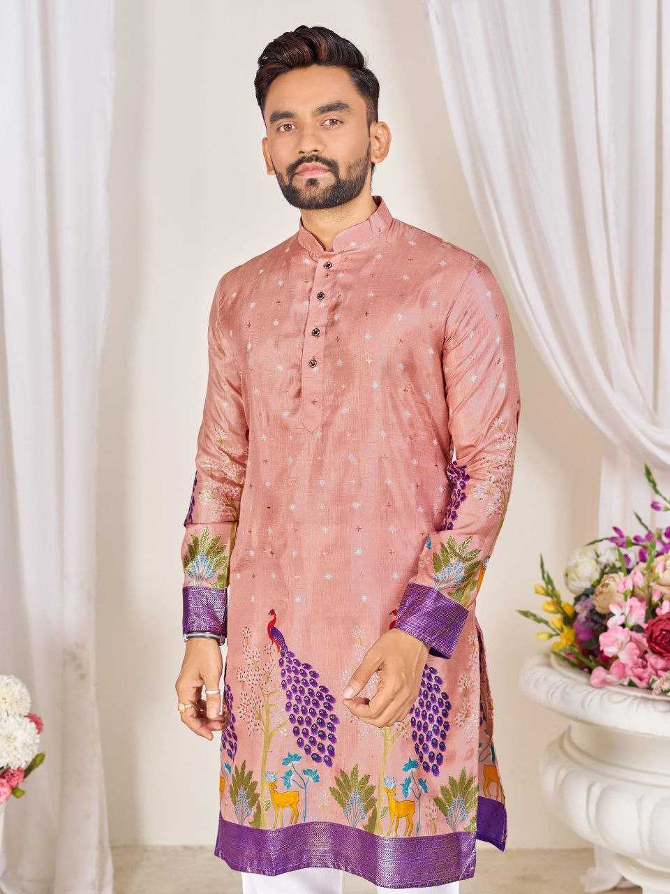 Ynf Dola Silk KESH511 LOVE BIRDS Couple Wear Wholesale Festive Matching Couple Dresses Party Wear Couple Ethnic Collection Designer Ethnic Outfits for Couples Manufacturer