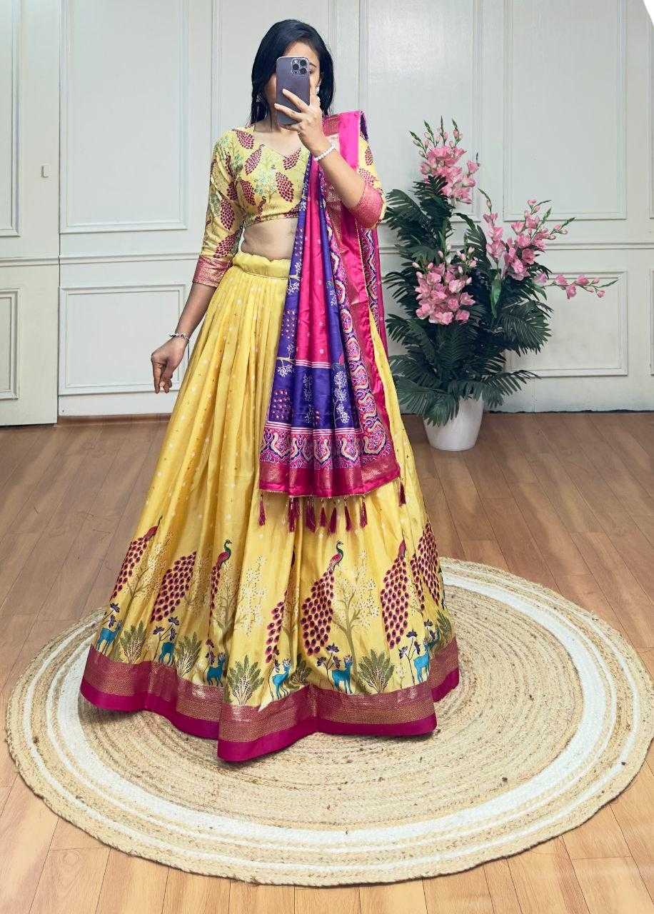 Ynf Dola Silk KESH511 PICOCK Lehengas Wholesale Designer Lehenga Traditional Lehenga Printed Lehenga Manufacturer