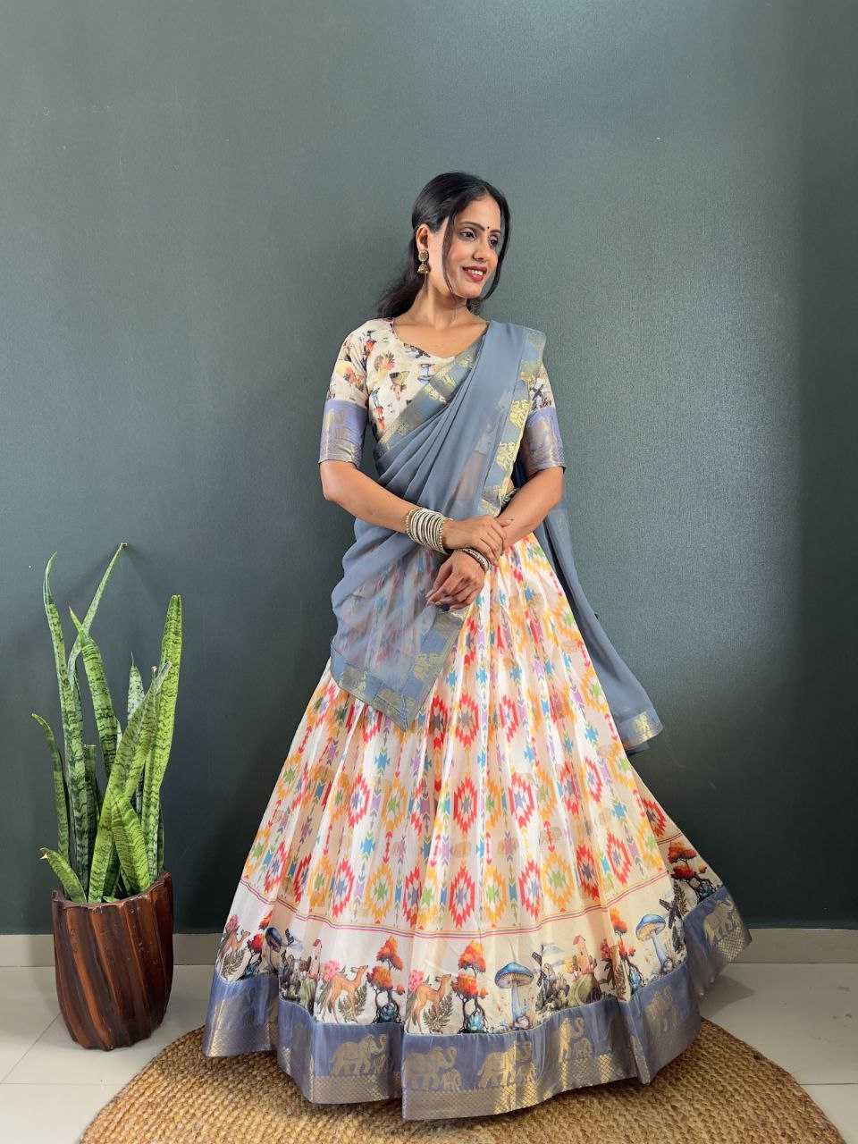 Ynf Dola Silk KESH554 Sindoor Lehengas Wholesale Silk Lehenga Printed Lehenga Manufacturer