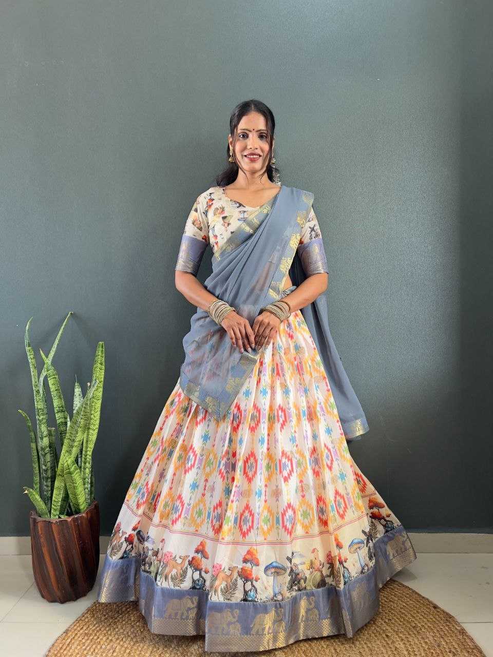 Ynf Dola Silk KESH554 Sindoor Lehengas Wholesale Silk Lehenga Printed Lehenga Manufacturer