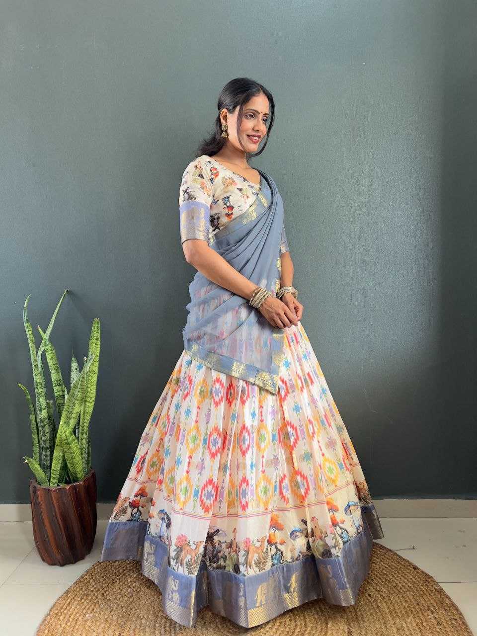 Ynf Dola Silk KESH554 Sindoor Lehengas Wholesale Silk Lehenga Printed Lehenga Manufacturer
