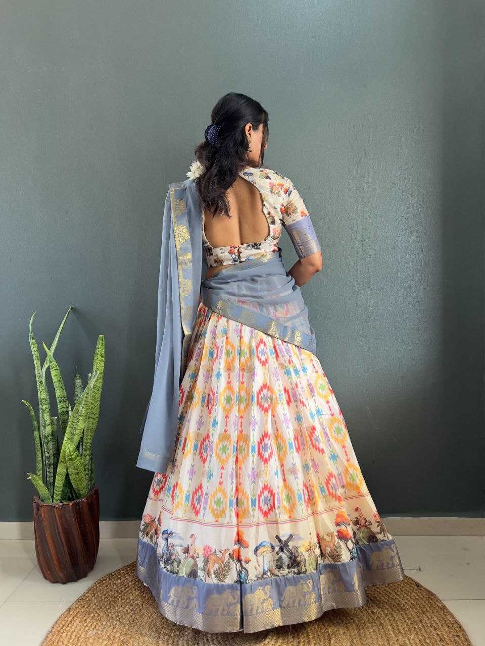 Ynf Dola Silk KESH554 Sindoor Lehengas Wholesale Silk Lehenga Printed Lehenga Manufacturer