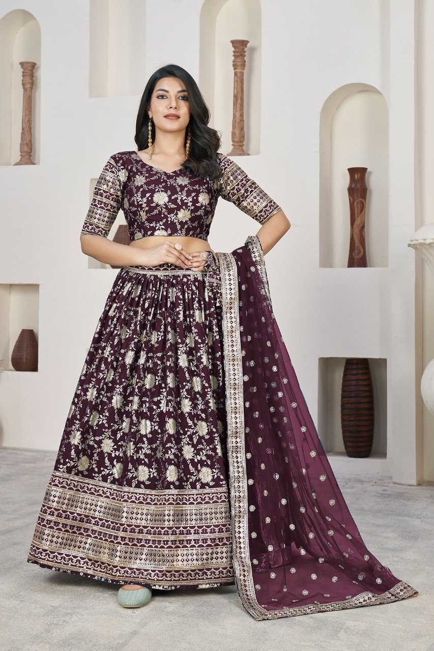 Ynf Dola Silk RIN227 1019 Lehengas Wholesale Fancy Lehenga Traditional Lehenga Silk Lehenga Manufacturer