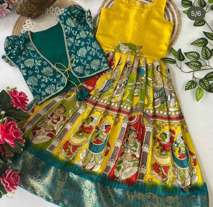 Ynf Dola Silk RIN235 COATY Kids Wear Wholesale Kids Gown Kids Ethnic Gowns Manufacturer