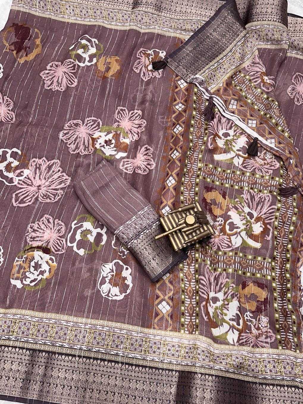 Ynf Dull Moss KESH500 Lovebird Sarees Wholesale Designer Sarees Jacquard Saree Zari Border Sarees Manufacturer