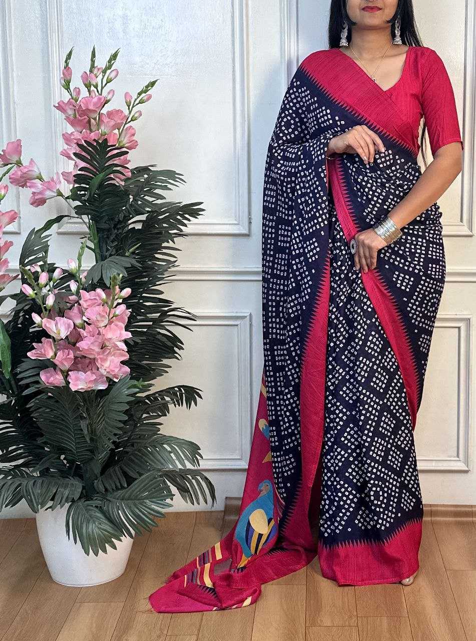 Ynf Dull Moss RIN218 PANCHI BANDHANI Sarees Wholesale Fancy Sarees Printed Sarees Bandhani Bandhej Sarees Manufacturer