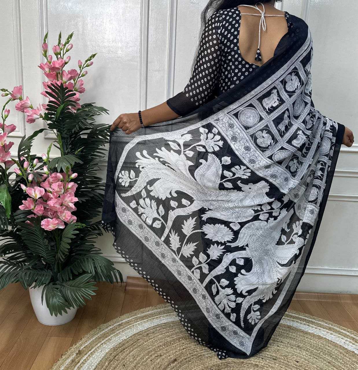 Ynf Dull Moss RIN218 PANTHI Sarees Wholesale Fancy Sarees Printed Sarees Printed Cotton Saree Manufacturer