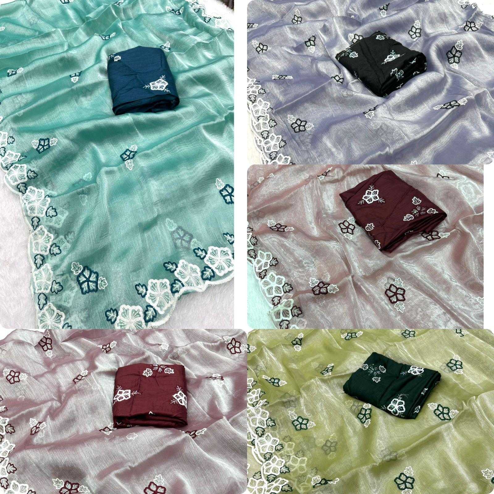 Ynf Fancy KESH114 3381 Sarees Wholesale Printed Sarees Embroidered Sarees Swarovski Sarees Manufacturer