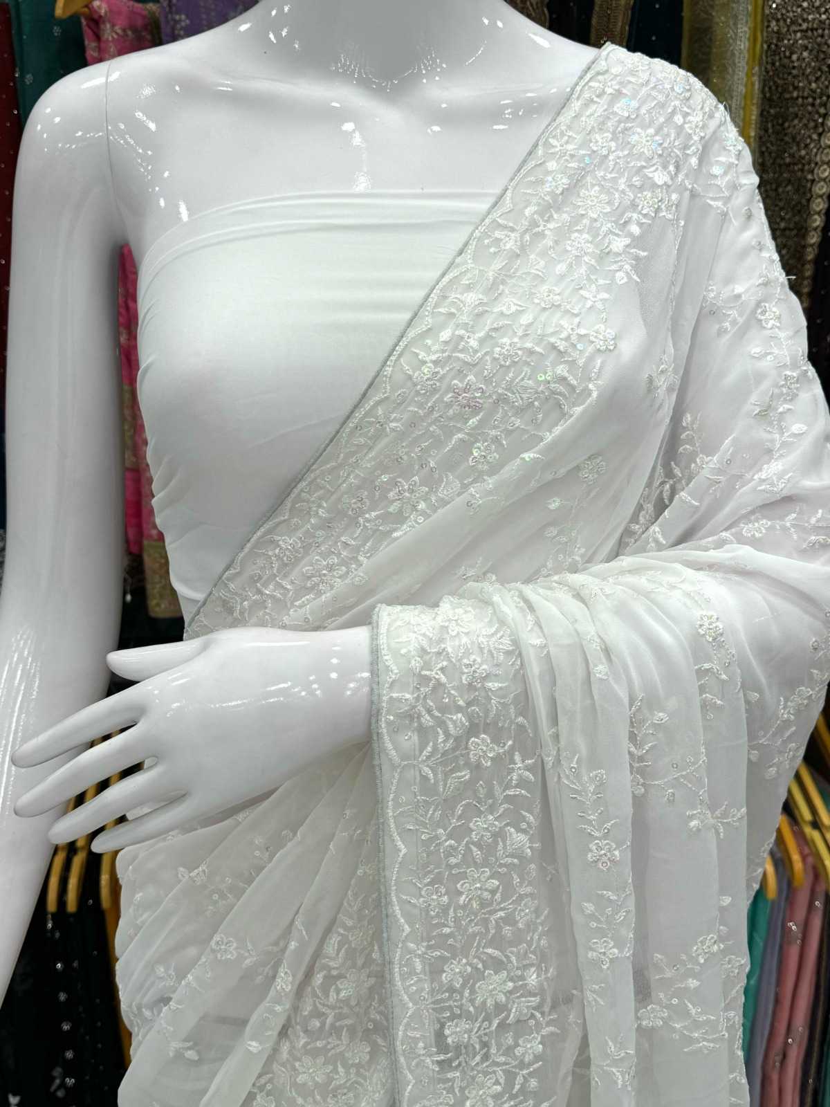 Ynf Fancy KESH114 3754 Sarees Wholesale Designer Sarees Party Wear Sarees Sequence Sarees Manufacturer