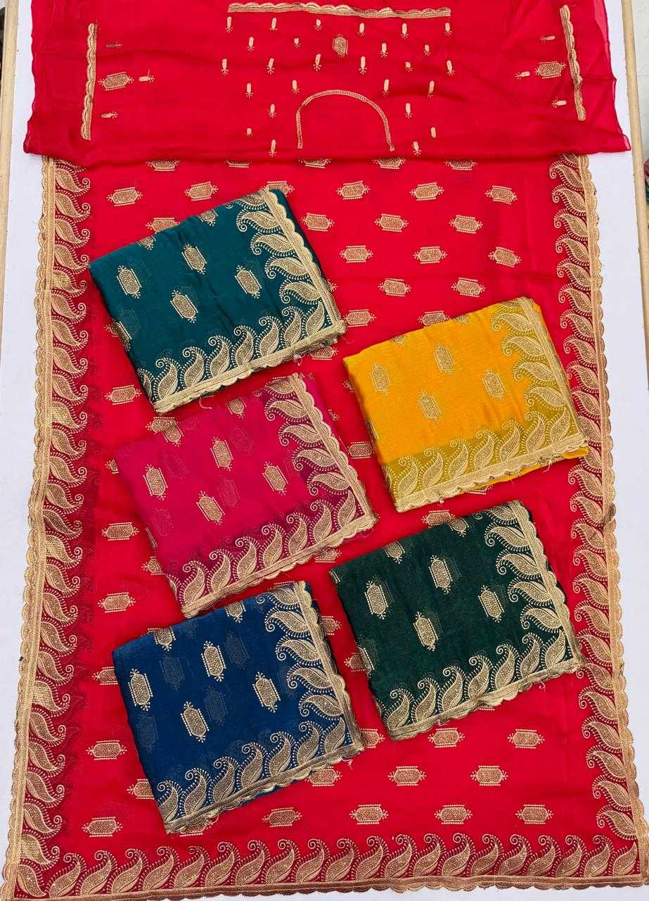 Ynf Fancy KESH114 7264 Sarees Wholesale Embroidered Sarees Stone Work Saree Zari Border Sarees Manufacturer