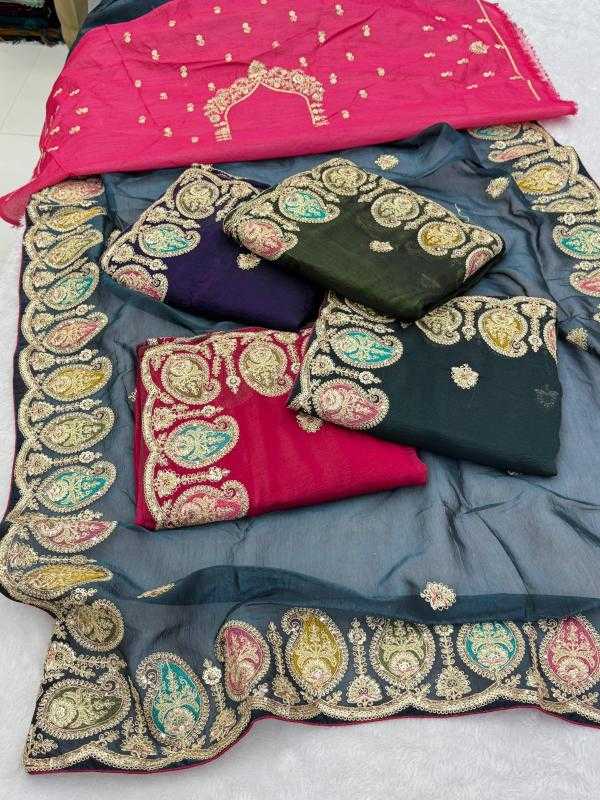 Ynf Fancy KESH114 8616 Sarees Wholesale Sequence Sarees Embroidered Sarees Cutwork Saree Manufacturer