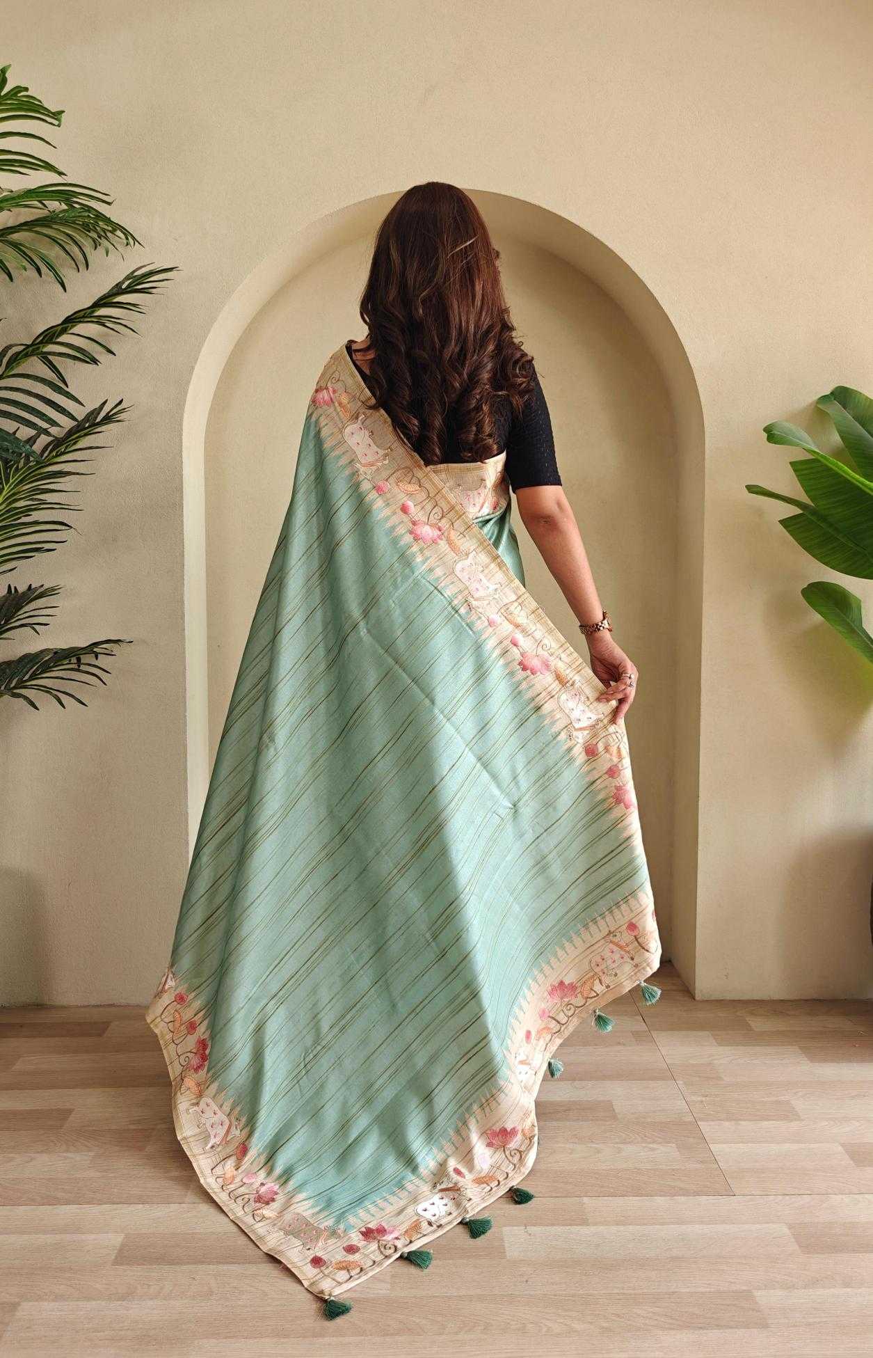 Ynf Fancy KESH249 KALYANI Sarees Wholesale Designer Sarees Embroidered Sarees Tussar Sarees Manufacturer