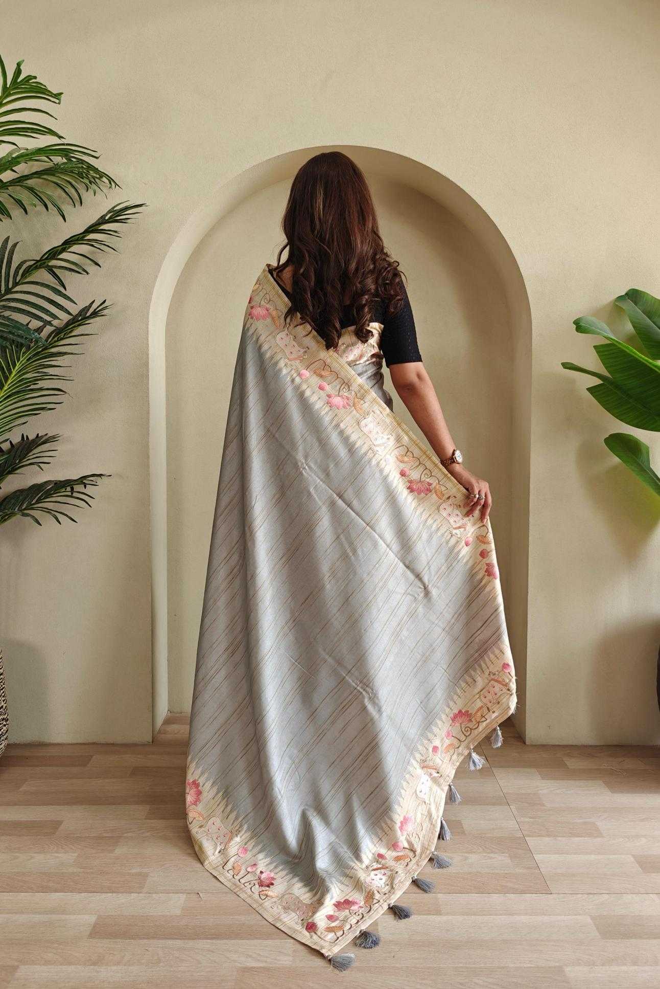 Ynf Fancy KESH249 KALYANI Sarees Wholesale Designer Sarees Embroidered Sarees Tussar Sarees Manufacturer