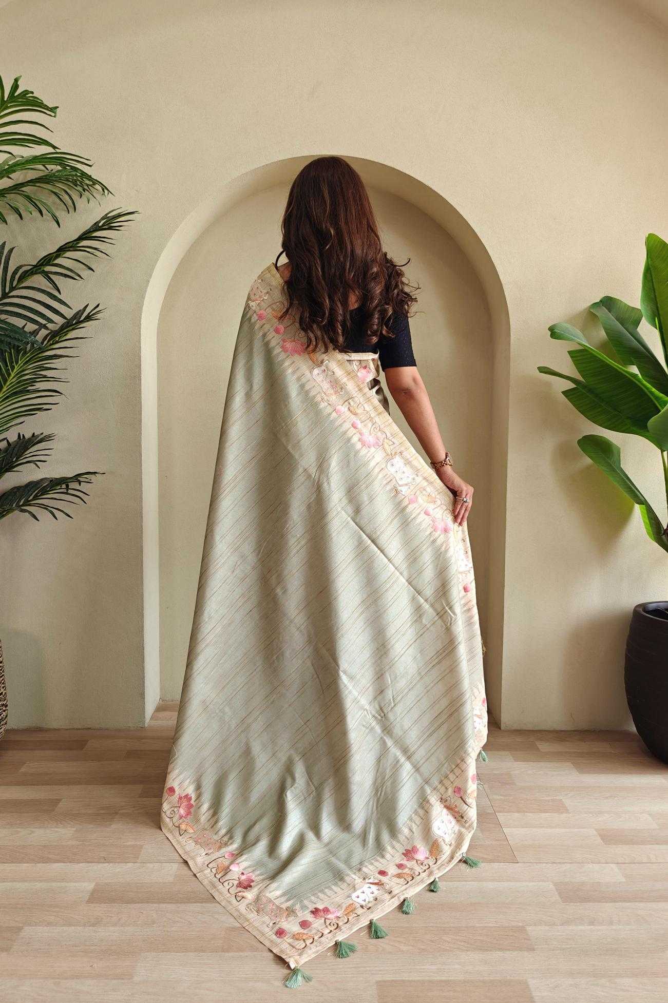Ynf Fancy KESH249 KALYANI Sarees Wholesale Designer Sarees Embroidered Sarees Tussar Sarees Manufacturer