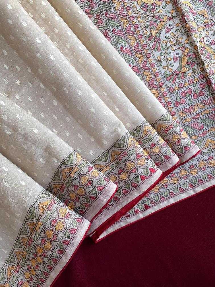 Ynf Fancy KESH249 LATIKA Sarees Festive Collections Wholesale Embroidered Sarees Tussar Sarees Onam Collections Manufacturer