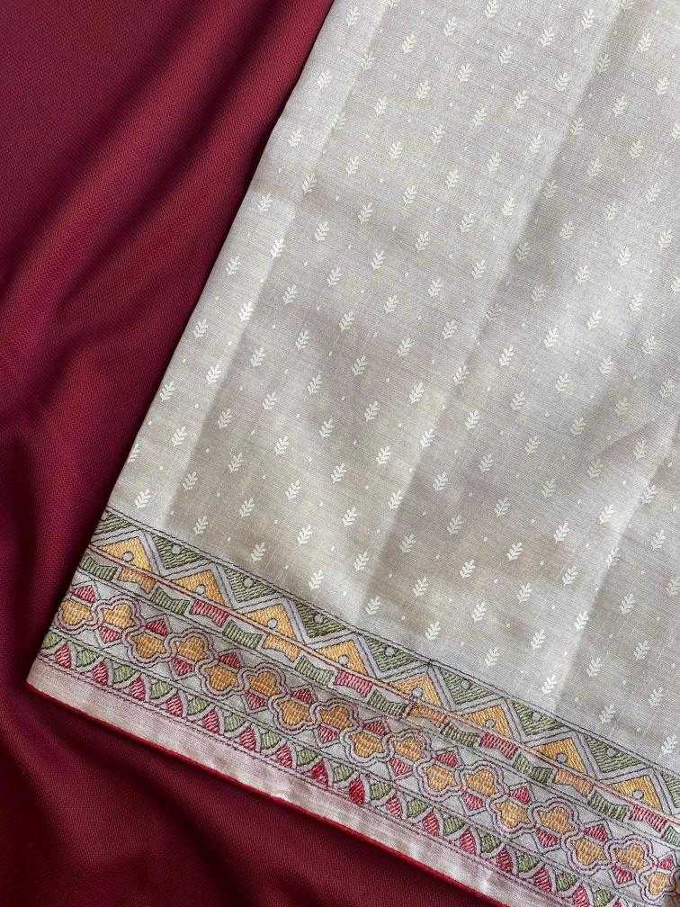 Ynf Fancy KESH249 LATIKA Sarees Festive Collections Wholesale Embroidered Sarees Tussar Sarees Onam Collections Manufacturer