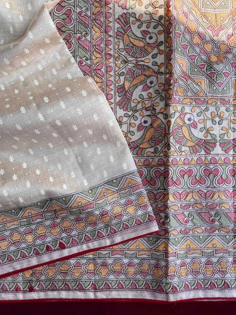 Ynf Fancy KESH249 LATIKA Sarees Festive Collections Wholesale Embroidered Sarees Tussar Sarees Onam Collections Manufacturer