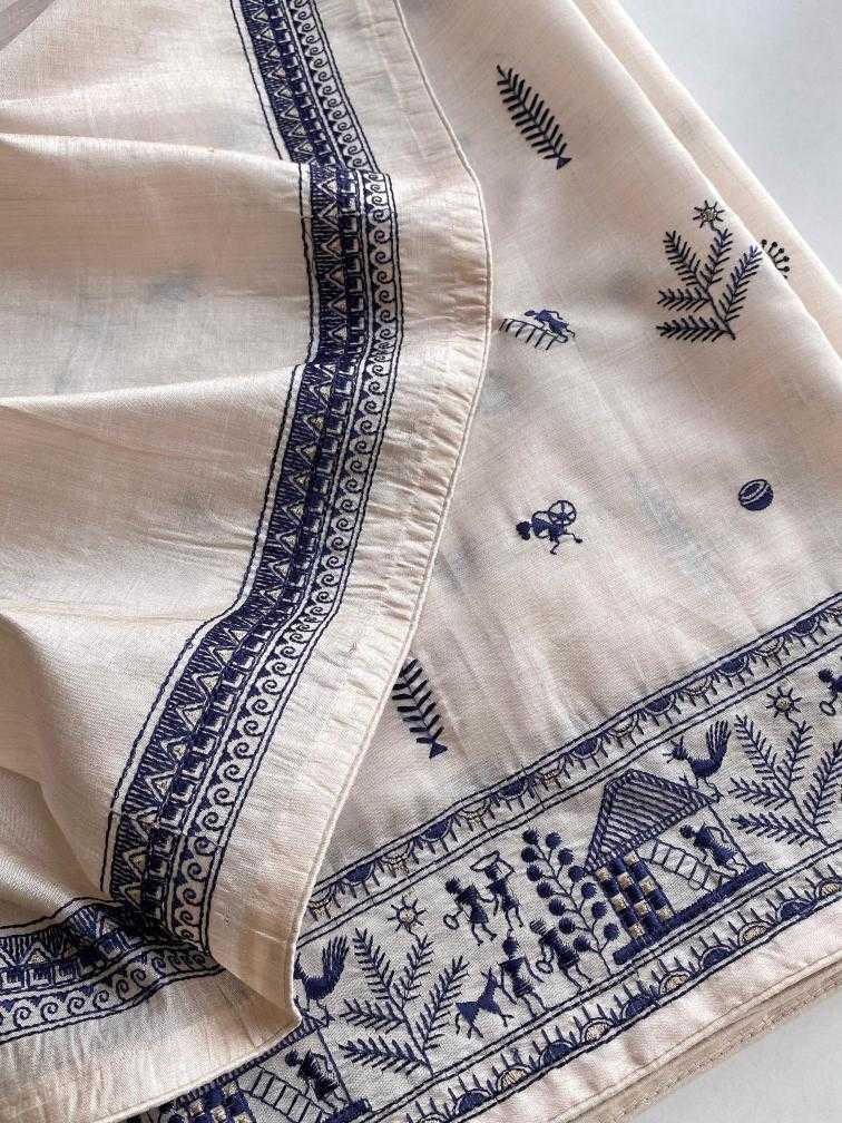 Ynf Fancy KESH249 MYRA Sarees Festive Collections Wholesale Embroidered Sarees Tussar Sarees Onam Collections Manufacturer