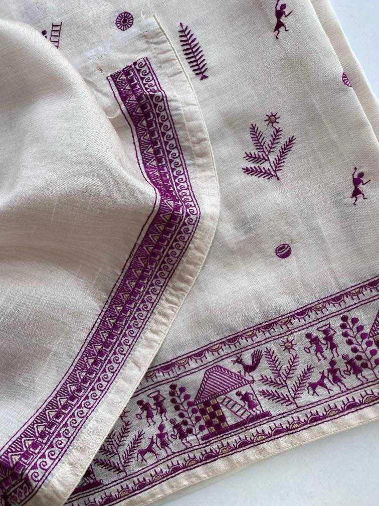 Ynf Fancy KESH249 MYRA Sarees Festive Collections Wholesale Embroidered Sarees Tussar Sarees Onam Collections Manufacturer