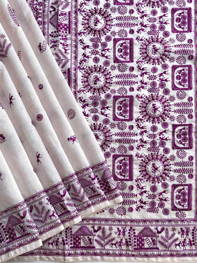 Ynf Fancy KESH249 MYRA Sarees Festive Collections Wholesale Embroidered Sarees Tussar Sarees Onam Collections Manufacturer