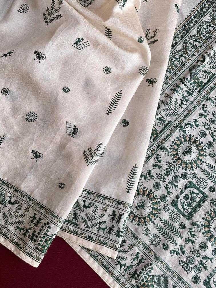 Ynf Fancy KESH249 MYRA Sarees Festive Collections Wholesale Embroidered Sarees Tussar Sarees Onam Collections Manufacturer