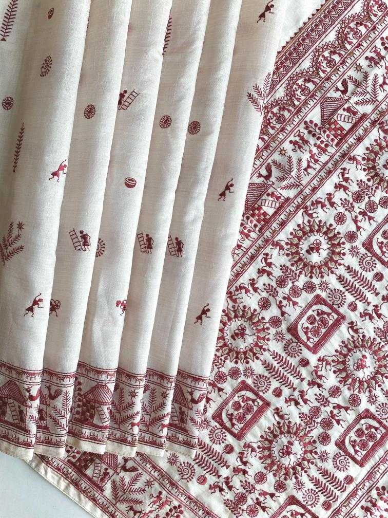 Ynf Fancy KESH249 MYRA Sarees Festive Collections Wholesale Embroidered Sarees Tussar Sarees Onam Collections Manufacturer