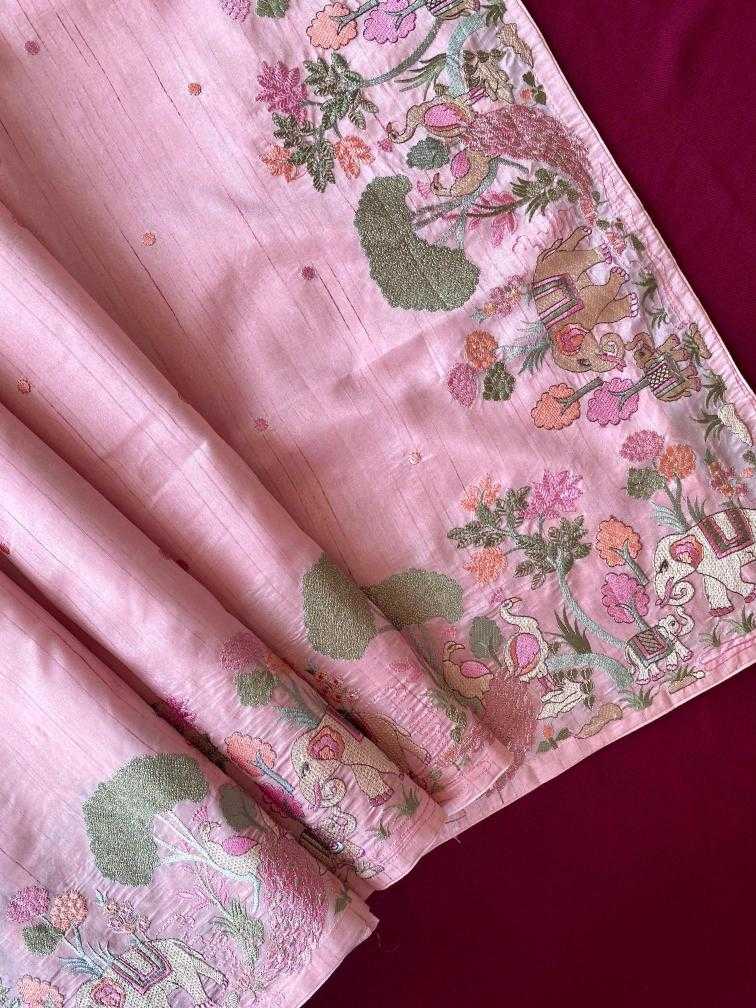 Ynf Fancy KESH249 SPRING VALLEY Sarees Festive Collections Wholesale Embroidered Sarees Tussar Sarees Onam Collections Manufacturer