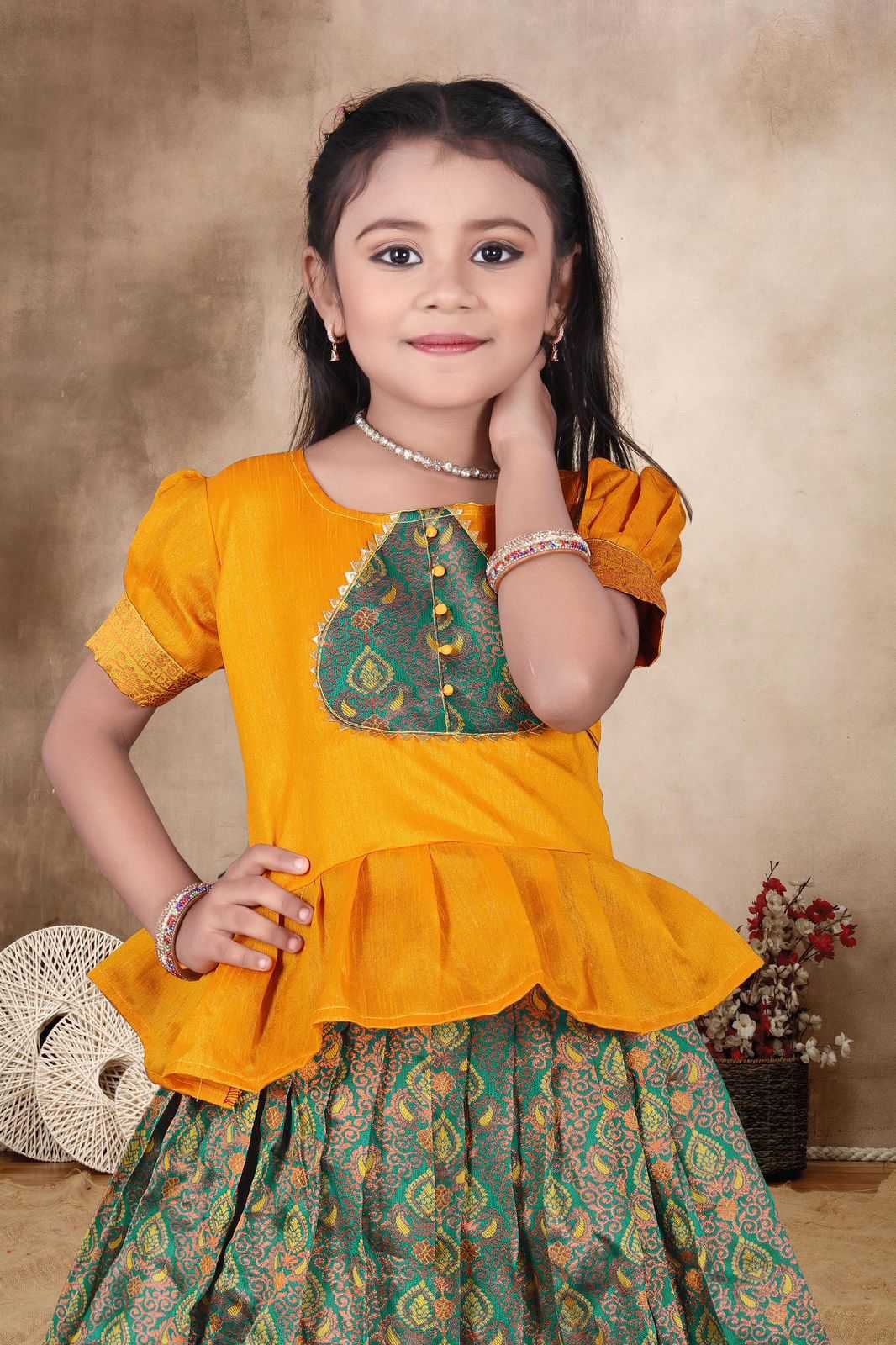 Ynf Fancy KESH493 presents Kids Wear Wholesale Kids Lehenga Kids Lehenga Choli Baby Girl Lehenga Manufacturer