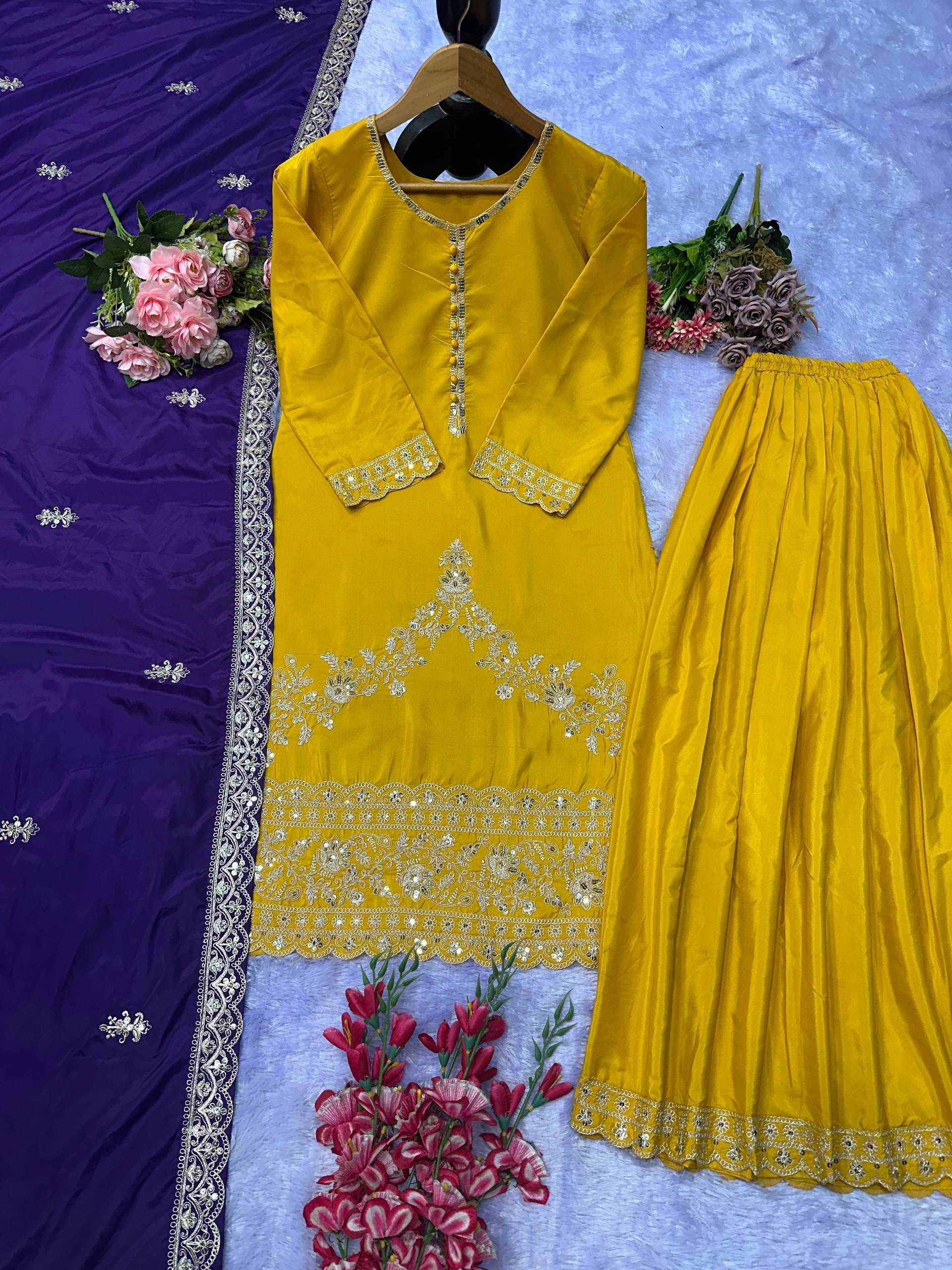 Ynf Fancy KESH523 076 Suits & Dresses Wholesale Sharara Salwar Suits Embroidery Suits Party wear suits Manufacturer