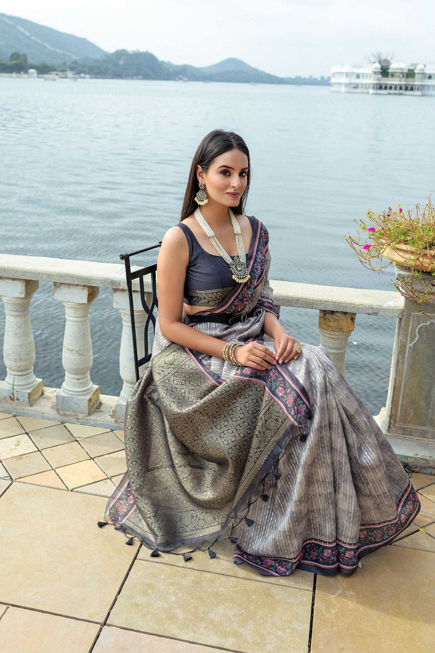 Ynf Fancy KESH532 BHAVNA FLOWER Sarees Wholesale Designer Sarees Party Wear Sarees Fancy Sarees Manufacturer