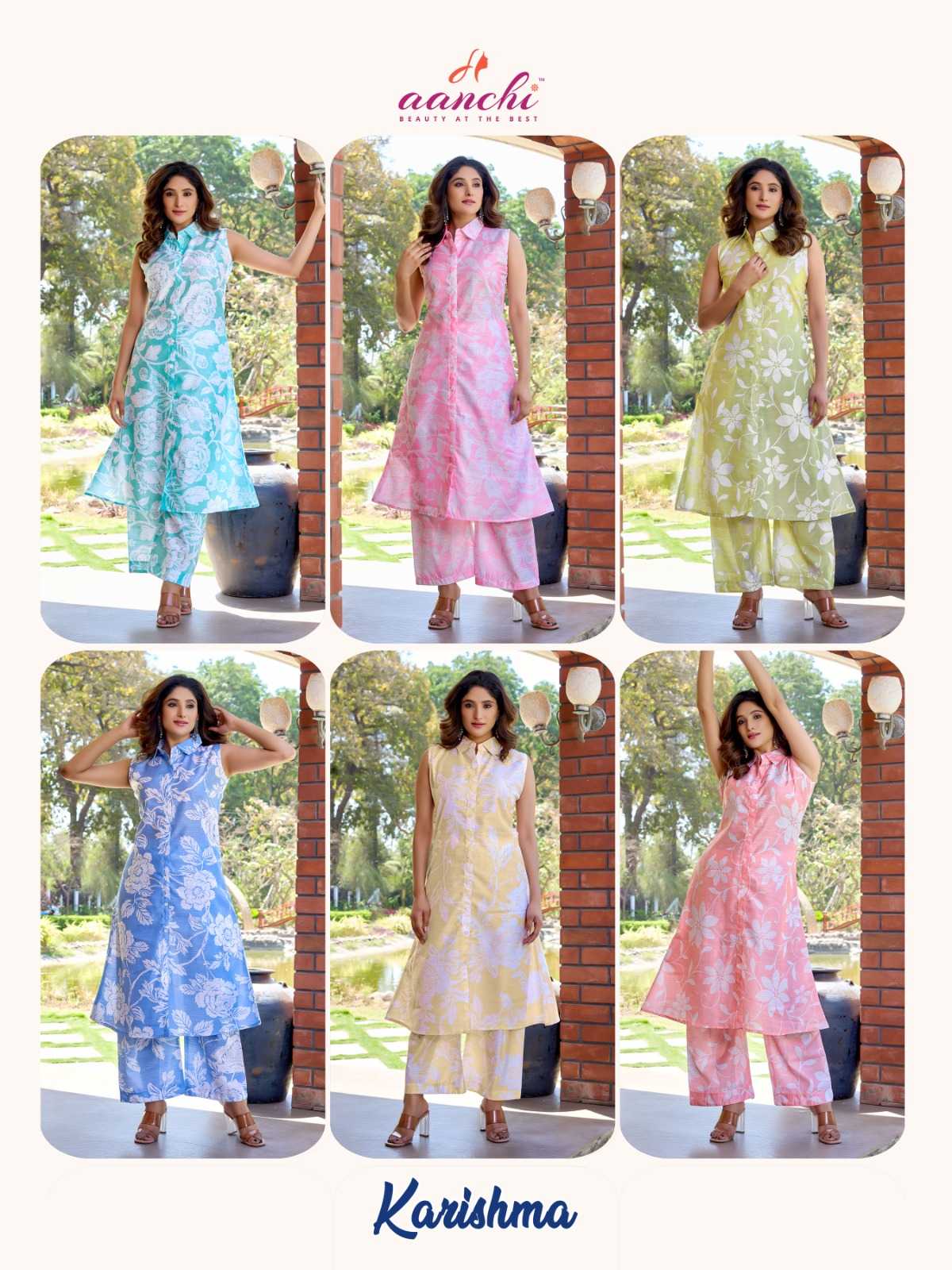 Ynf Fancy RIN190 AANCHI-KARISHMA Setwise Collections Wholesale Kurtis Catalogs Manufacturer