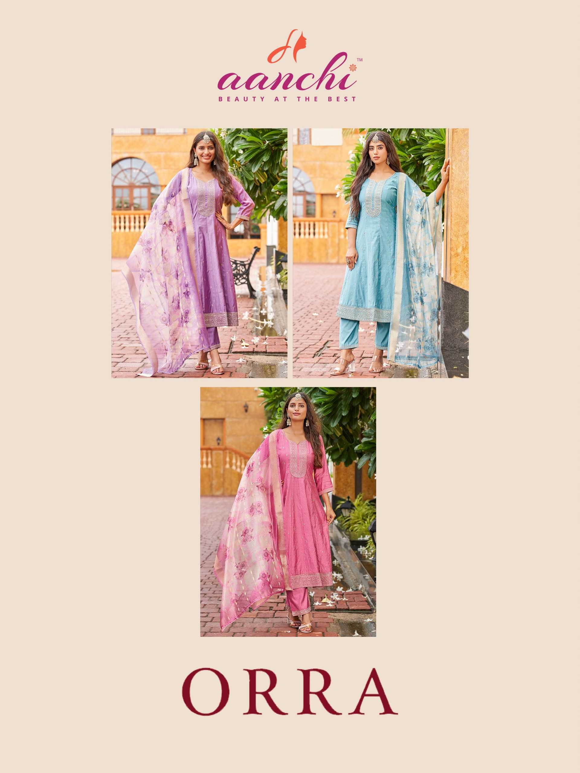 Ynf Fancy RIN190 AANCHI-ORRA Setwise Collections Wholesale Gowns Catalogs Manufacturer