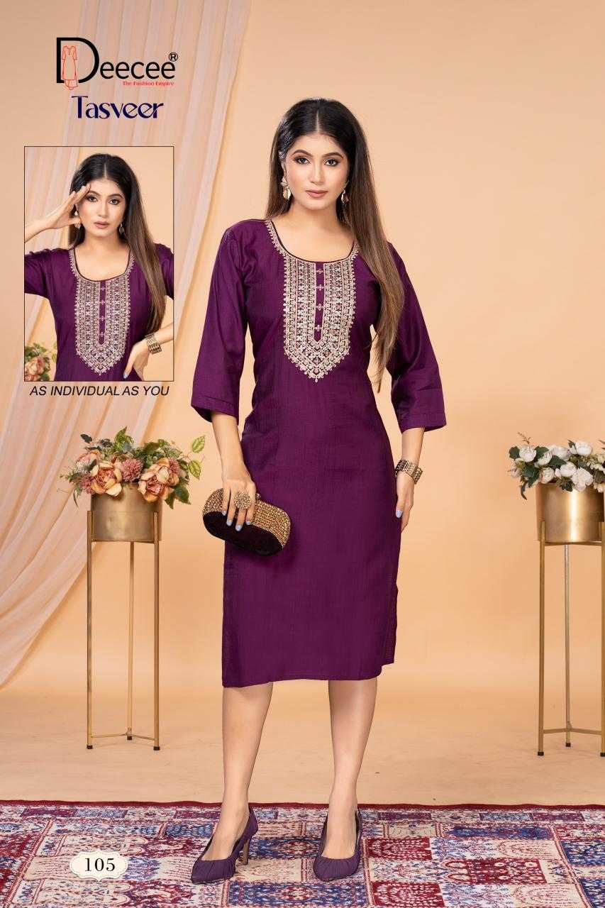 Ynf Fancy RIN190 DEECEE-TASVEER Setwise Collections Wholesale Kurtis Catalogs Manufacturer