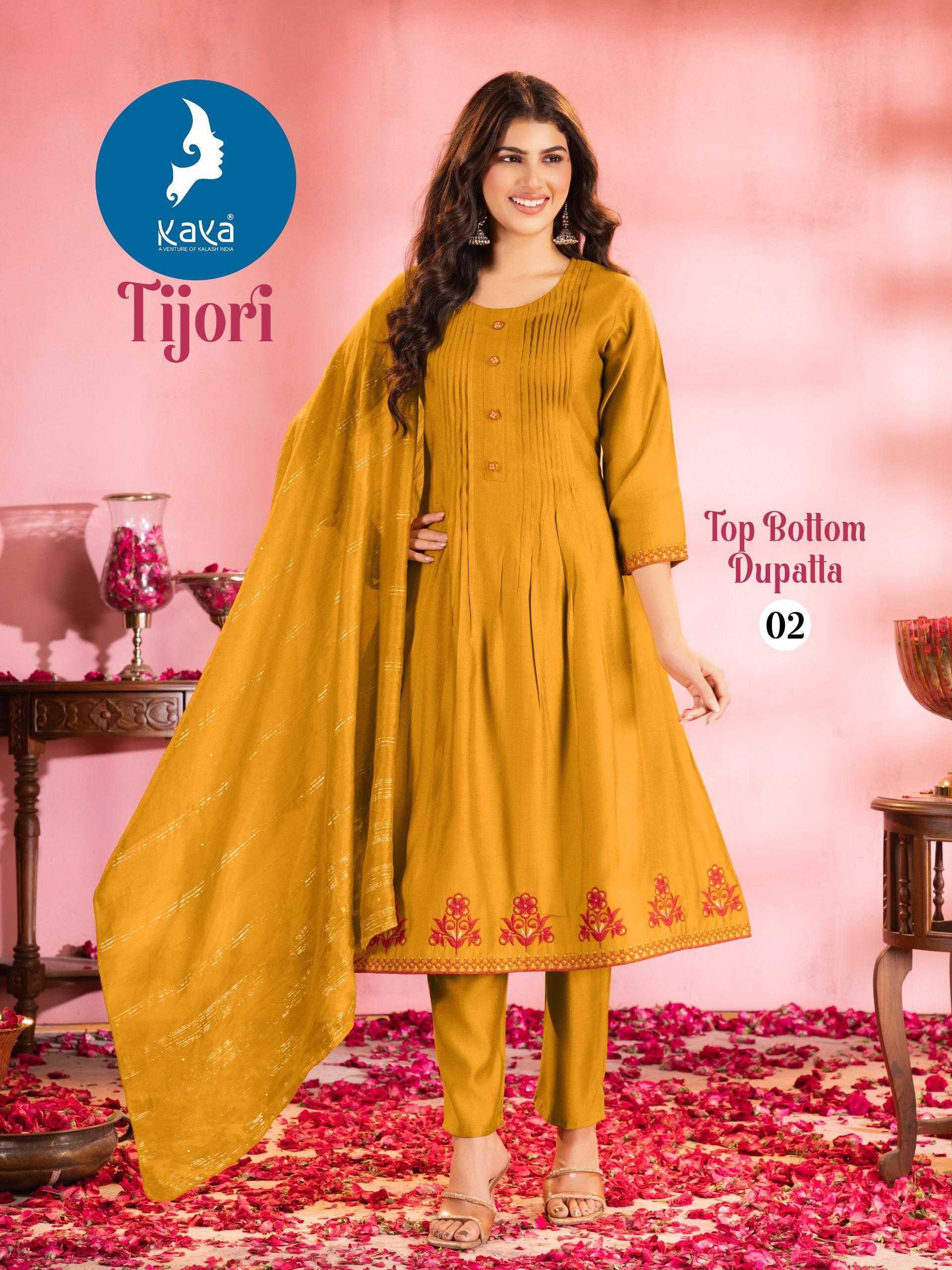 Ynf Fancy RIN190 KAYA KURTI-TIJORI Setwise Collections Wholesale Gowns Catalogs Manufacturer