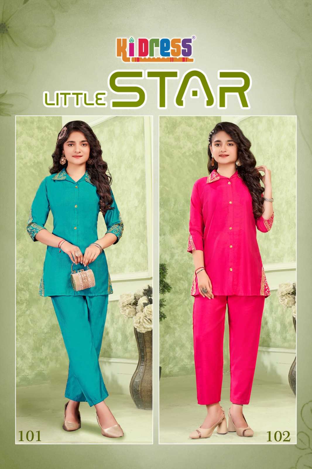 Ynf Fancy RIN190 KIDRESS-LITTLE STAR Setwise Collections Wholesale Kurtis Catalogs Manufacturer