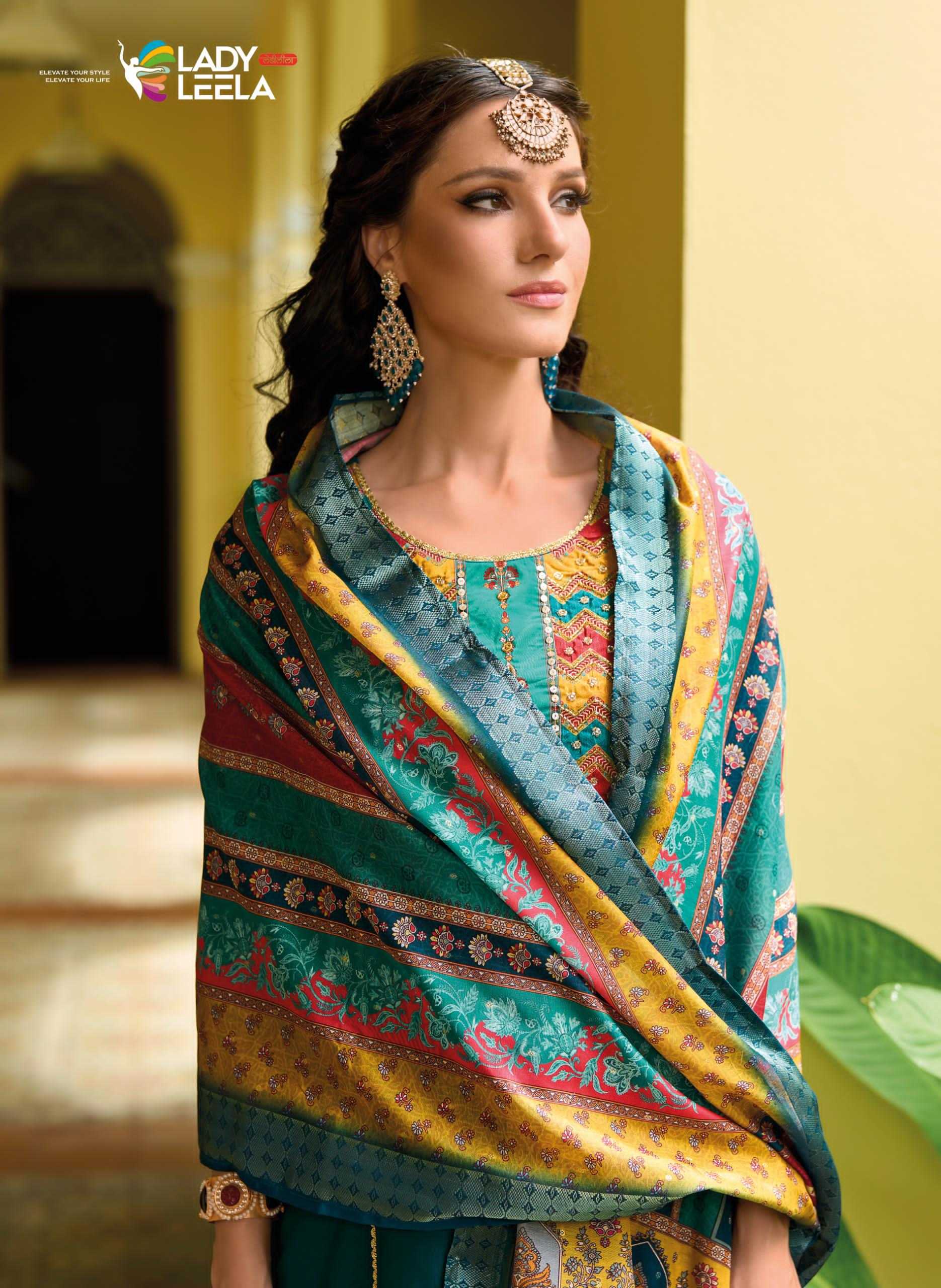 Ynf Fancy RIN190 LADY LEELA-ZEENAT Setwise Collections Wholesale Dresses & Suits Catalogs Manufacturer