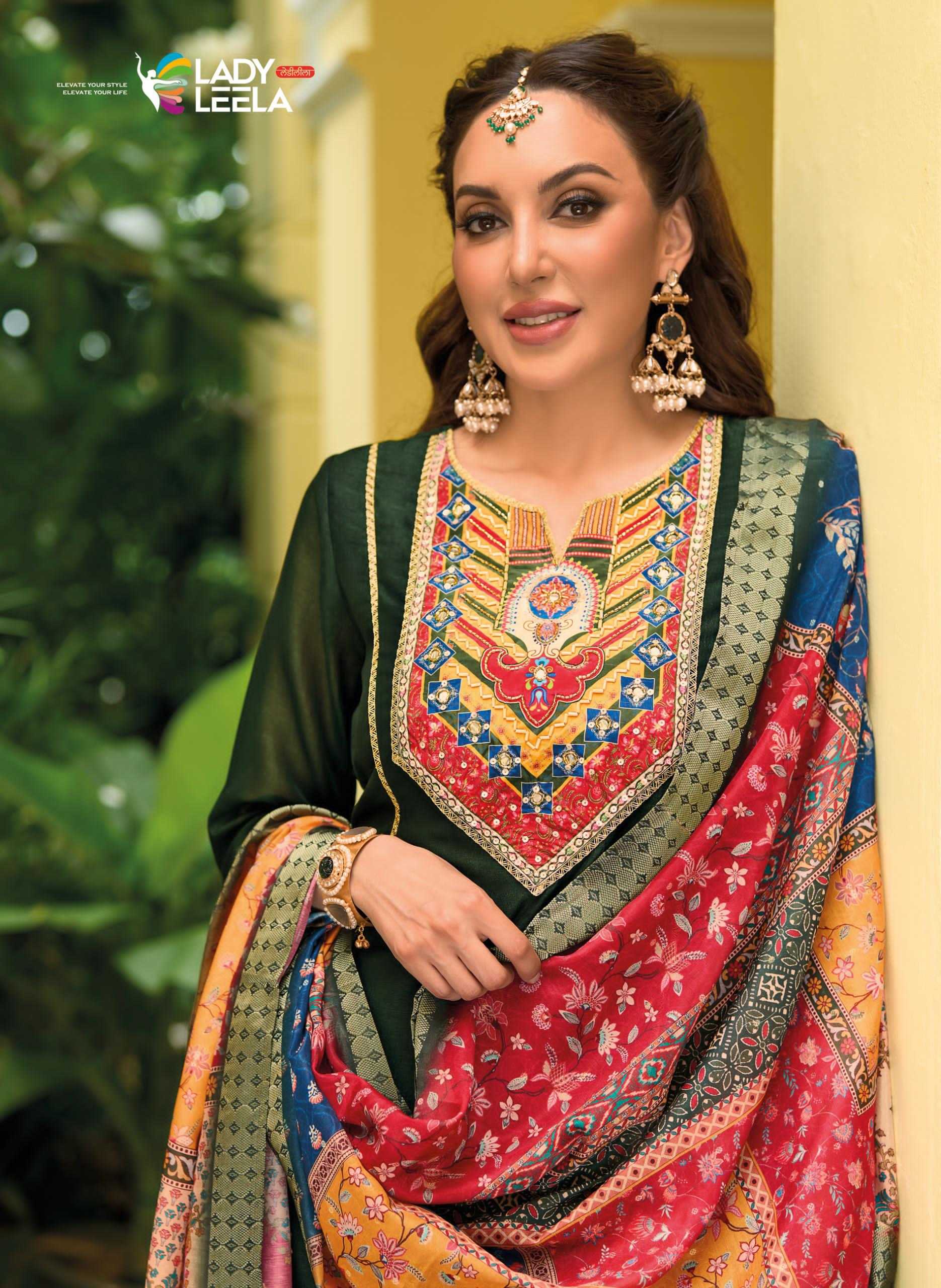 Ynf Fancy RIN190 LADY LEELA-ZEENAT Setwise Collections Wholesale Dresses & Suits Catalogs Manufacturer