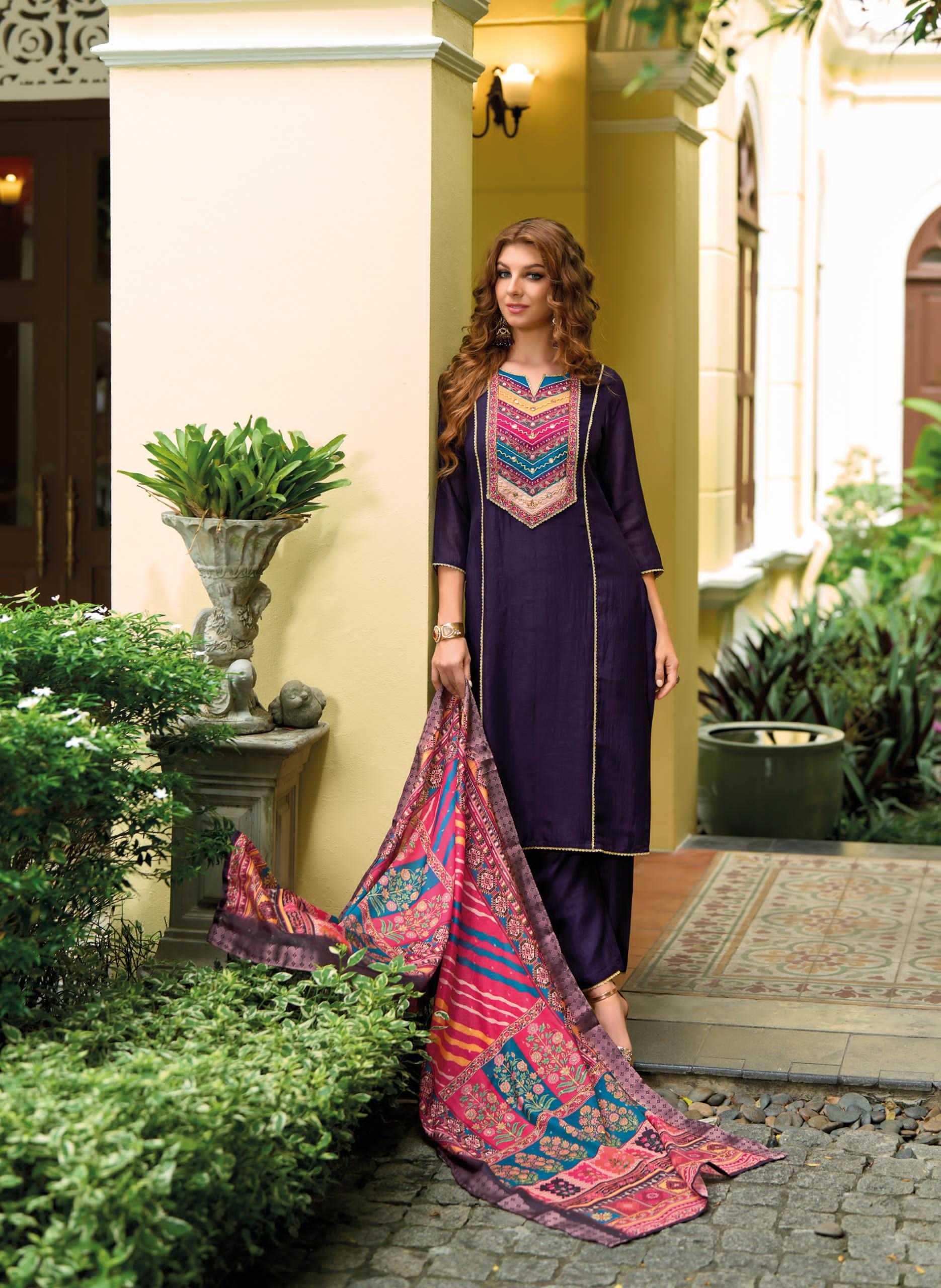 Ynf Fancy RIN190 LADY LEELA-ZEENAT Setwise Collections Wholesale Dresses & Suits Catalogs Manufacturer