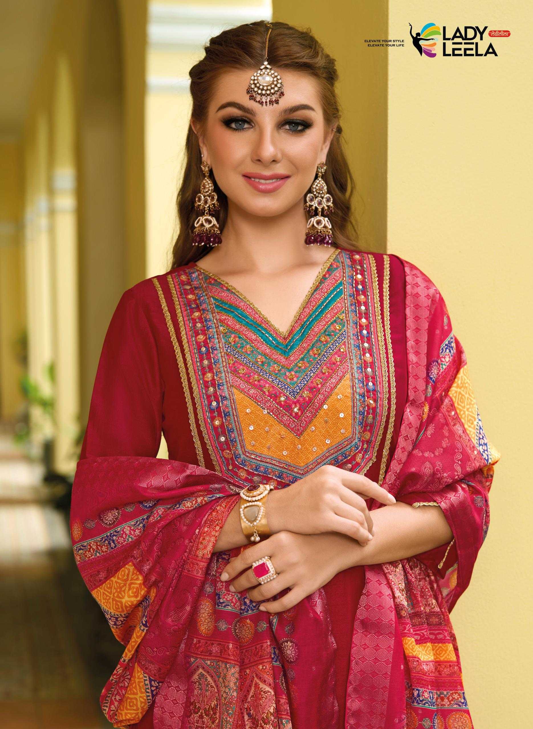 Ynf Fancy RIN190 LADY LEELA-ZEENAT Setwise Collections Wholesale Dresses & Suits Catalogs Manufacturer