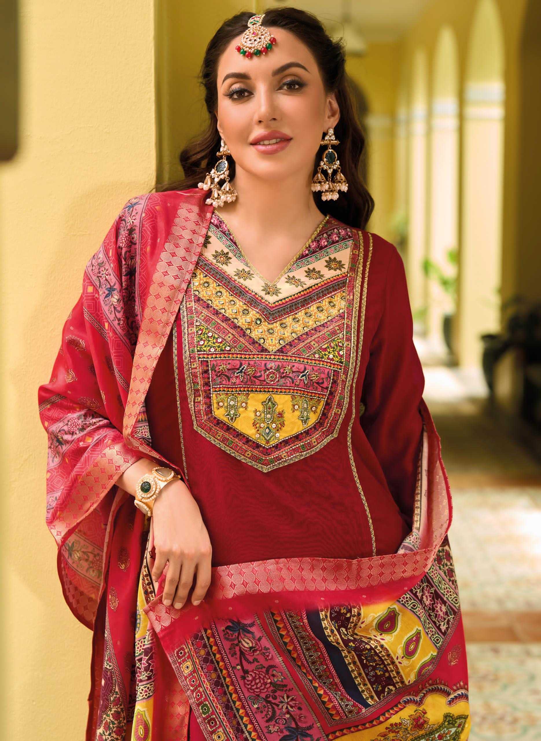 Ynf Fancy RIN190 LADY LEELA-ZEENAT Setwise Collections Wholesale Dresses & Suits Catalogs Manufacturer
