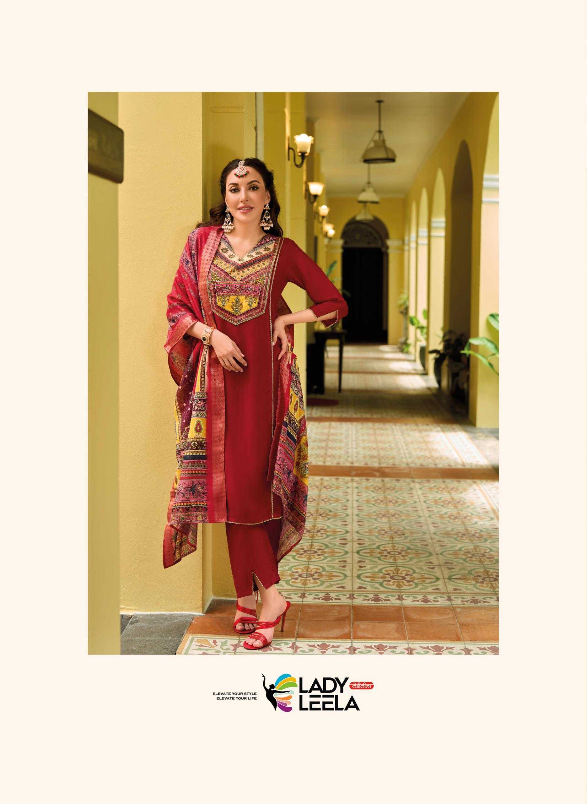 Ynf Fancy RIN190 LADY LEELA-ZEENAT Setwise Collections Wholesale Dresses & Suits Catalogs Manufacturer