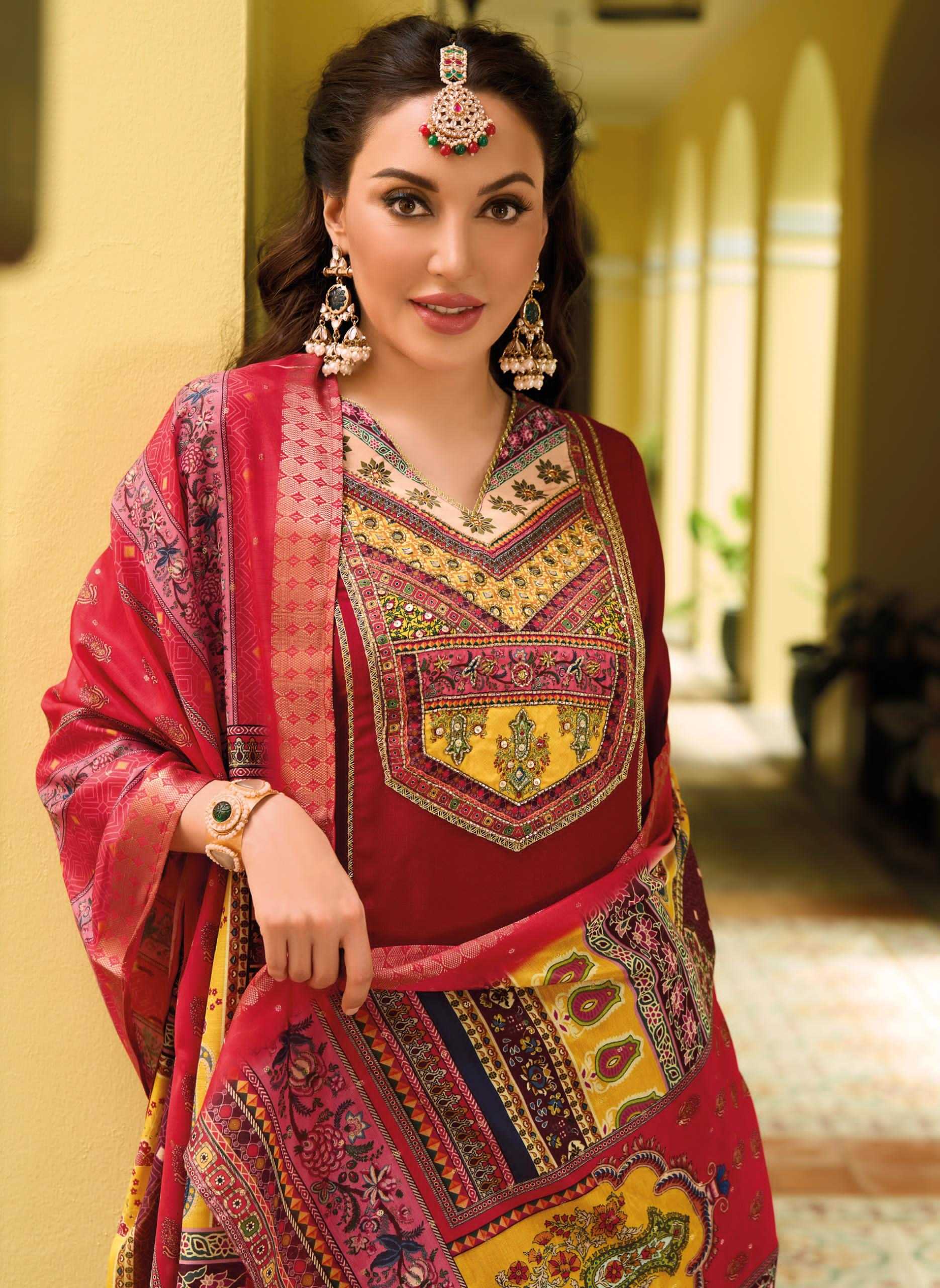 Ynf Fancy RIN190 LADY LEELA-ZEENAT Setwise Collections Wholesale Dresses & Suits Catalogs Manufacturer